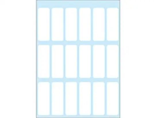 Vielzweck-Etiketten Herma 3650 Vario 12 x 34 mm, selbstklebend, weiß, Handbeschriftung, Pack 10 x 126 Stk/7 Blatt