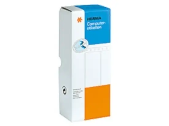 Computeretiketten Herma 8211 88,9 x 35,7 mm 1-bahnig, weiß, endlos, selbstklebend, Pack 4000 Stk