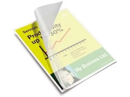 Laminierhülle GBC 049033 A4 80micron glänzend High Speed 216x303mm, Pack 100 Stk