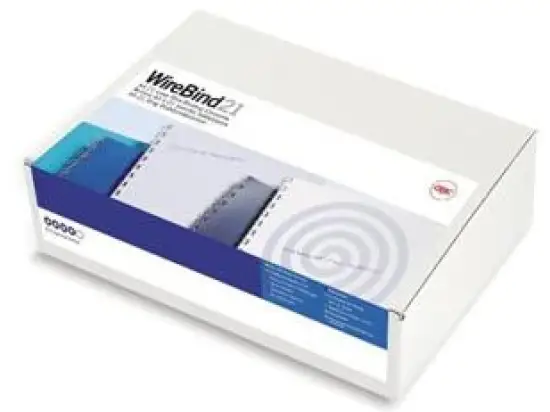 Drahtbinderücken GBC IB161438 Ø 14,0mm silber, Pack 100 Stk