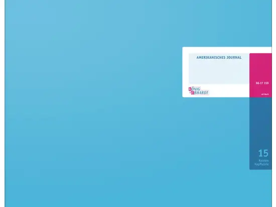 Amerikanisches Journal König & Ebhardt 86-17159 8617159 420x297 mm, 96 Seiten, Konten-Journal, Karton, magenta/hellblau