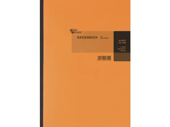 Kassenbuch König & Ebhardt 86-26532 8626532 A4, Karton, orange