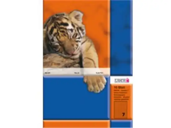 Schulheft Landre 100050073 A5/7 kariert/7mm/pro-Aqua 16 Blatt, Pack 10 Stk