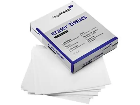 Löschpapier für Whiteboardlöscher Legamaster 7-120200 klein, Pack 100 Blatt