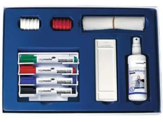 Whiteboard-Zubehörset Legamaster 7-125000 Starter-Kit inkl. 4xTZ100,10 Magnete, Halter, Löscher, Reiniger, Tücher