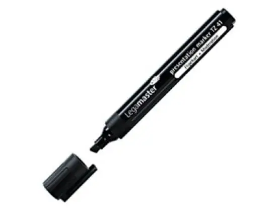 Flipchartmarker Legamaster 7-155001 TZ41 presentation marker 2-5mm, Keilspitze, schwarz
