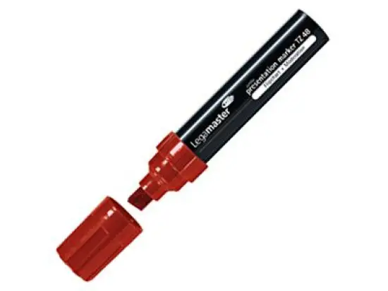 Flipchartmarker Legamaster 7-155502 TZ48 presentation marker 4-12mm, Keilspitze, rot, Pack 10 Stk