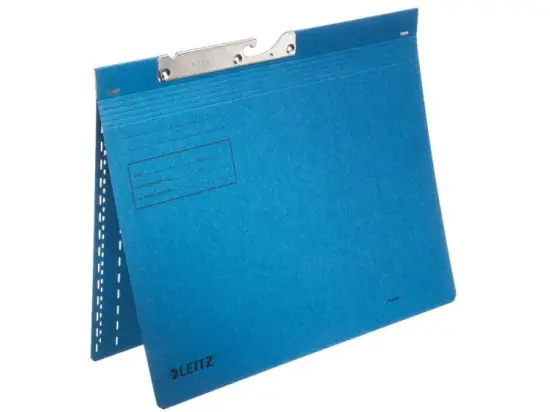 Pendelhefter Leitz 2014-00-35 20140035 A4, Manilakarton 250g, kaufmännische Heftung, blau, Pack 50 Stk