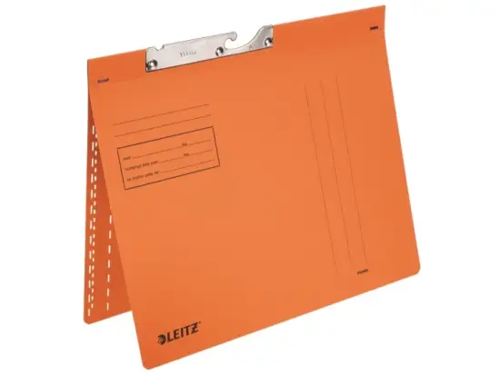 Pendelhefter Leitz 2014-00-45 20140045 A4, Manilakarton 250g, kaufmännische Heftung, orange, Pack 50 Stk