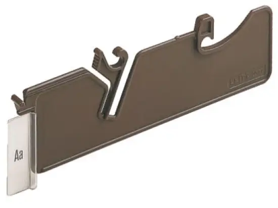 Pendelleitkarte Leitz 2027-00-75 20270075 braun, für Pendelregistratur A4 mit Schild, Pack 25 Stk