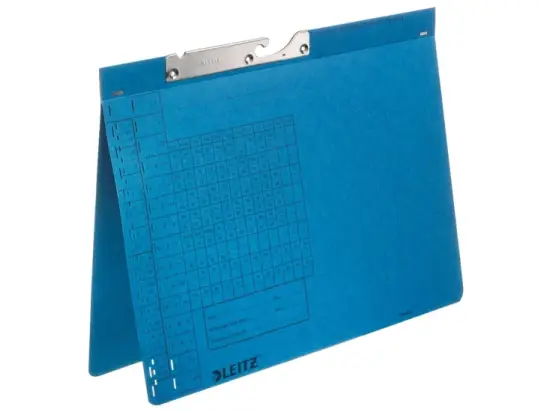 Pendelhefter Leitz 2093-00-35 20930035 A4, Manilakarton 320g, Amtsheftung, blau, Pack 50 Stk