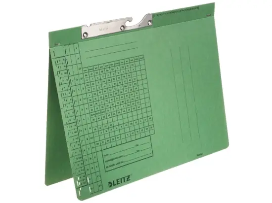 Pendelhefter Leitz 2093-00-55 20930055 A4, Manilakarton 320g, Amtsheftung, grün
