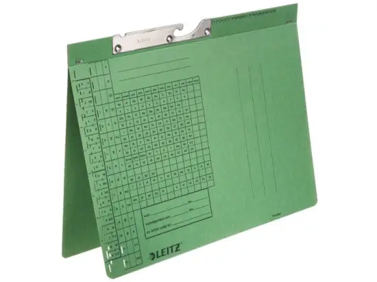 Pendelhefter Leitz 2094-00-55 20940055 A4, Manilakarton 250g, Amtsheftung, grün