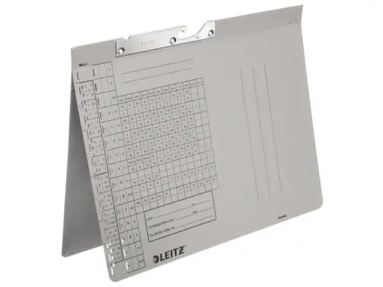 Pendelhefter Leitz 2094-00-85 20940085 A4, Manilakarton 250g, Amtsheftung, grau, Pack 50 Stk