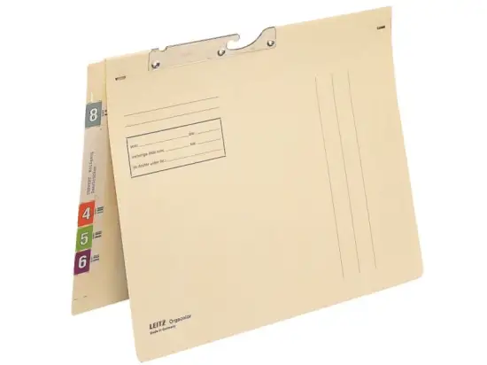Pendelhefter Leitz 2139-00-11 21390011 Orgacolor A4, Kraftkarton 260g, Amtsheftung, Schnellheftmechanik, chamois