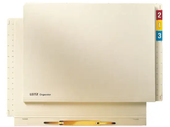 Einstellhefter Leitz 2442-00-11 24420011 230g Orgacolor 18mm-Tabs seitlich+Heftmechanik