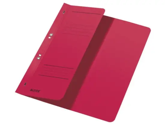 Ösenhefter Leitz 3741-00-25 37410025 A4, 1/2-VD, Manilakarton 250g, Amtsheftung, rot