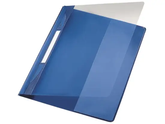 Schnellhefter Leitz 4194-00-35 41940035 Exquisit blau A4 Kunststoff (PVC) Exquisit Beschriftungsfenster Innentasche