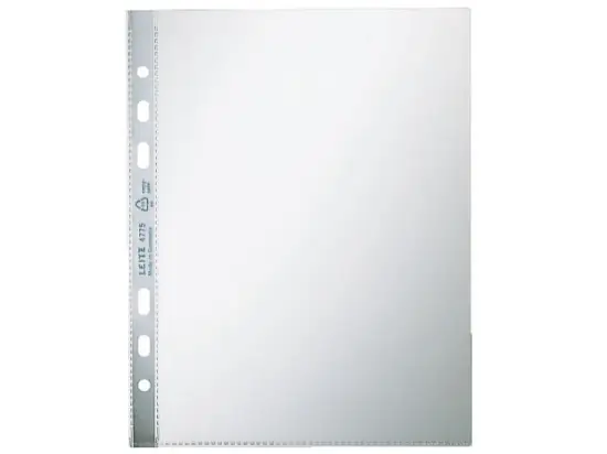 Prospekthüllen Leitz 4795-00-00 47950000 A5, Kunststoff (PP), genarbt, Pack 100 Stk