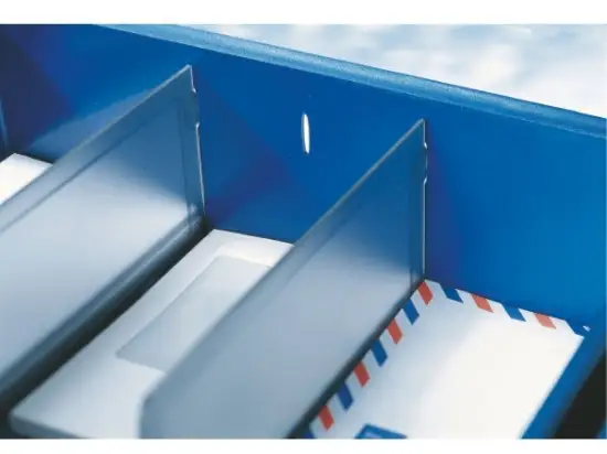 Trennwand Leitz 5262-00-00 52620000 grau-transparent für Sorty Briefkorb 5230/5232, Pack 2 Stk