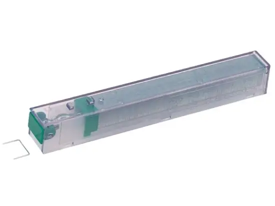 Heftklammern Leitz 5593-00-00 55930000 K10 26/10 verzinkt Kassette grün, Pack 5 Kassetten