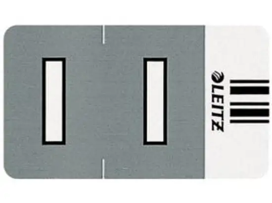 Buchstabensignale auf Rolle Leitz 6618-10-00 66181000 Orgacolor Aufdruck: I, grau, Rolle 250 Stk