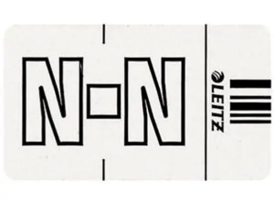 Buchstabensignale auf Rolle Leitz 6623-10-00 66231000 Orgacolor Aufdruck: N, weiß, Rolle 250 Stk