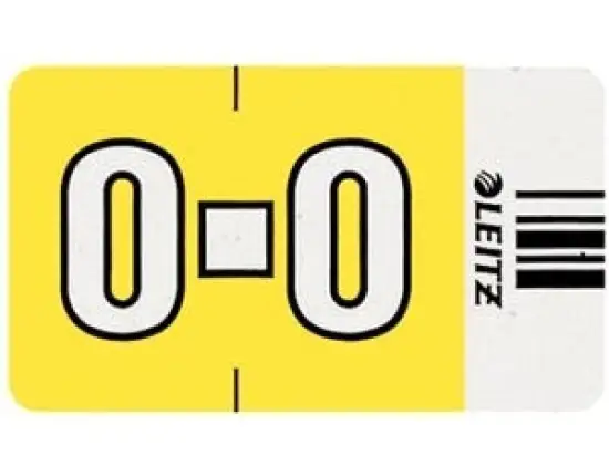 Buchstabensignale auf Rolle Leitz 6624-10-00 66241000 Orgacolor Aufdruck: O, gelb, Rolle 250 Stk