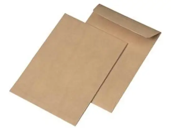 Faltentasche Mailmedia 30007433 351307 C5 (162 x 229 mm), ohne Fenster, Haftklebung, Natron braun, Spitzboden, 20mm-Falte, 110g, Pack 250 Stk