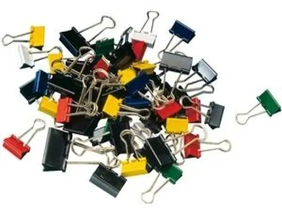 Briefklemmer-Foldback Maul 2157899 mauly farblich und Größen sortiert, Pack 50 Stk