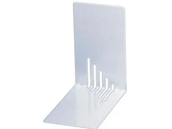 Buchstütze Maul 3501002 Metall, 85 mm, weiß, Pack 2 Stk