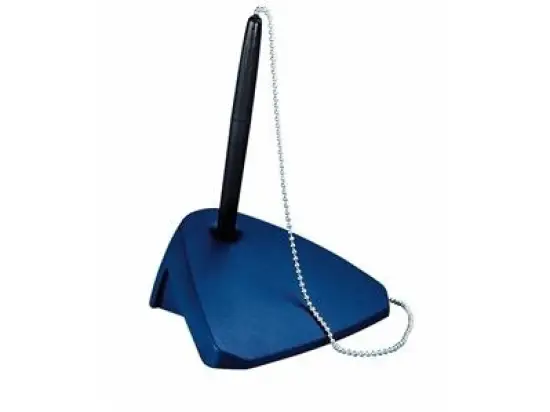 Kugelschreiberständer Maul 4393037 Kunststoff, Metallkugelkette, blau