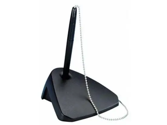 Kugelschreiberständer Maul 4393090 Kunststoff, mit Kugelschreiber, Metallkugelkette, schwarz
