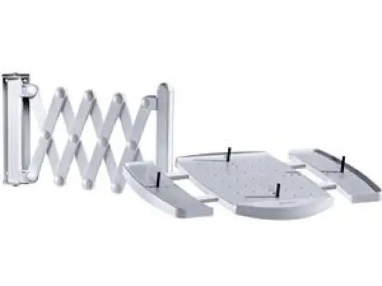 Telefonarm Maul 8313582 grau Scherenarm/2 Flügel und Wandhalterung