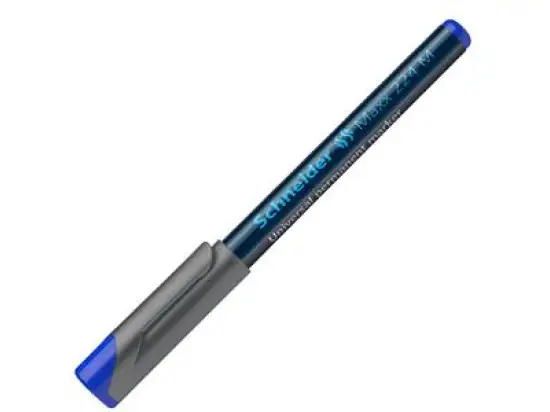 Universalmarker Schneider 1203 Maxx 224 M 1mm (M), Rundspitze, blau, Pack 10 Stk