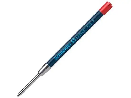 Kugelschreibermine Schneider 7352 Express 735 F F, Großraummine, dokumentenecht, rot