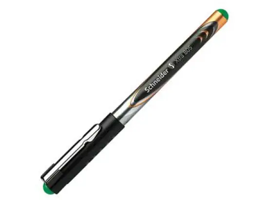 Tintenroller Schneider 8054 Xtra 805 0,5mm, Edelstahlspitze, mit Kappe, grün