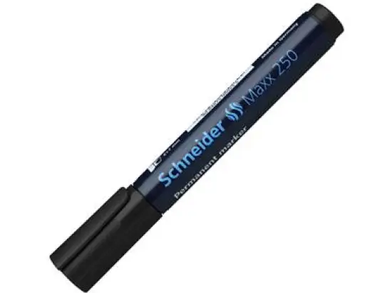 Permanentmarker Schneider 125001 Maxx 250 2-7mm, Keilspitze, schwarz