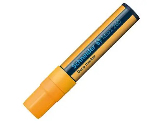 Kreidemarker Schneider 126006 Maxx 260 5-15mm, Blockspitze, neonorange