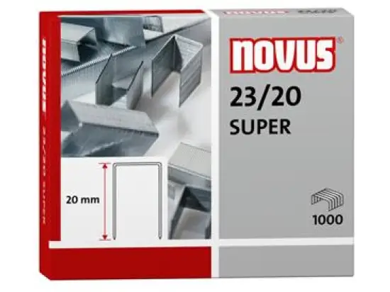 Heftklammern Novus 042-0240 23/20-Super verzinkt, Pack 1000 Stk