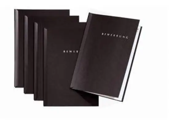 Bewerbungsmappen-Set Pagna 22005-04 Start schwarz Karton/Pappe, Pack 5 Mappen