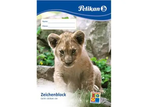 Zeichenblock Pelikan 224824 A4 20 Blatt chlorfrei