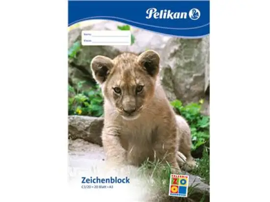 Zeichenblock Pelikan 224840 A3 20 Blatt chlorfrei
