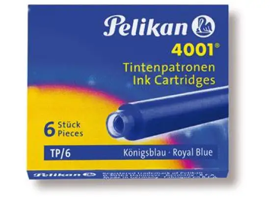 Tintenpatrone Pelikan 301176 4001 klein königsblau, Pack 6 Stk