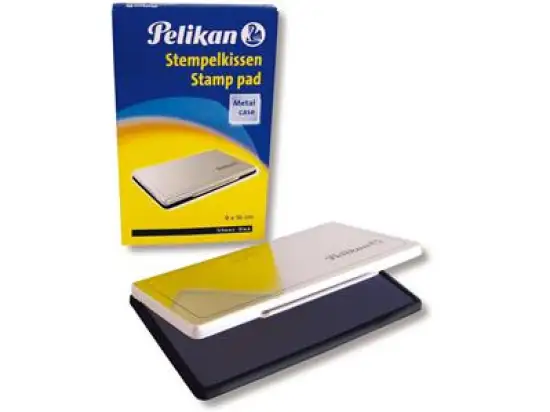 Stempelkissen Pelikan 331108 9 x 16 cm, schwarz, Metallgehäuse