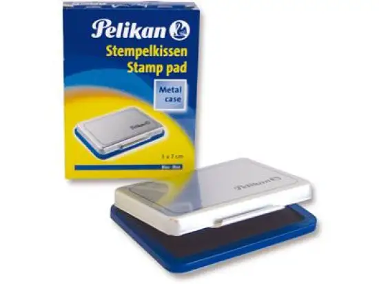 Stempelkissen Pelikan 331165 5 x 7 cm, blau, Metallgehäuse