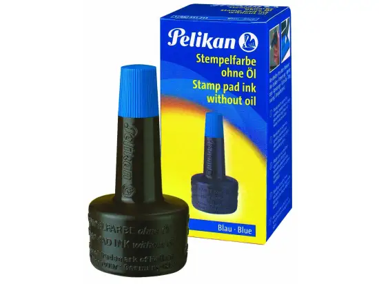Stempelfarbe ohne Öl Pelikan 351213 blau, Flasche 28ml