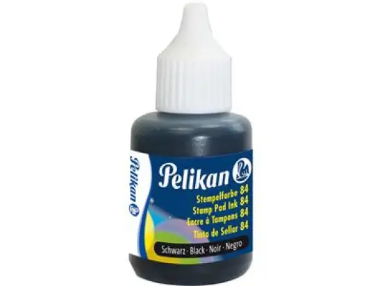 Stempelfarbe ohne Öl Pelikan 351460 84 schwarz, Flasche 30ml