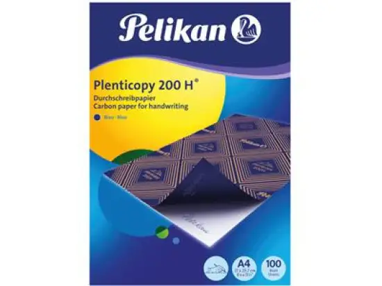 Durchschreibpapier Pelikan 404426 plenticopy 200 H A4 (21 x 29,7 cm), blau, Pack 100 Blatt