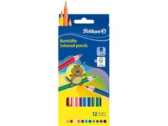Farbstift Pelikan 724005 BS12LN 12er-Etui standard lang, Pack 10 Stk